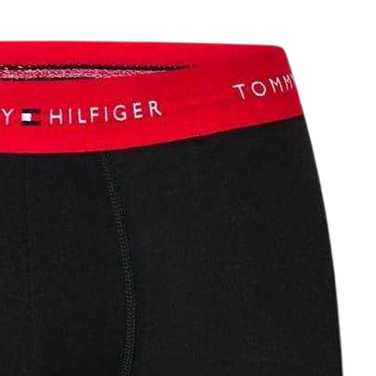 Red-Blue - Side - Tommy Hilfiger Mens Cotton Blend Classic Boxer Shorts (Pack of 3)