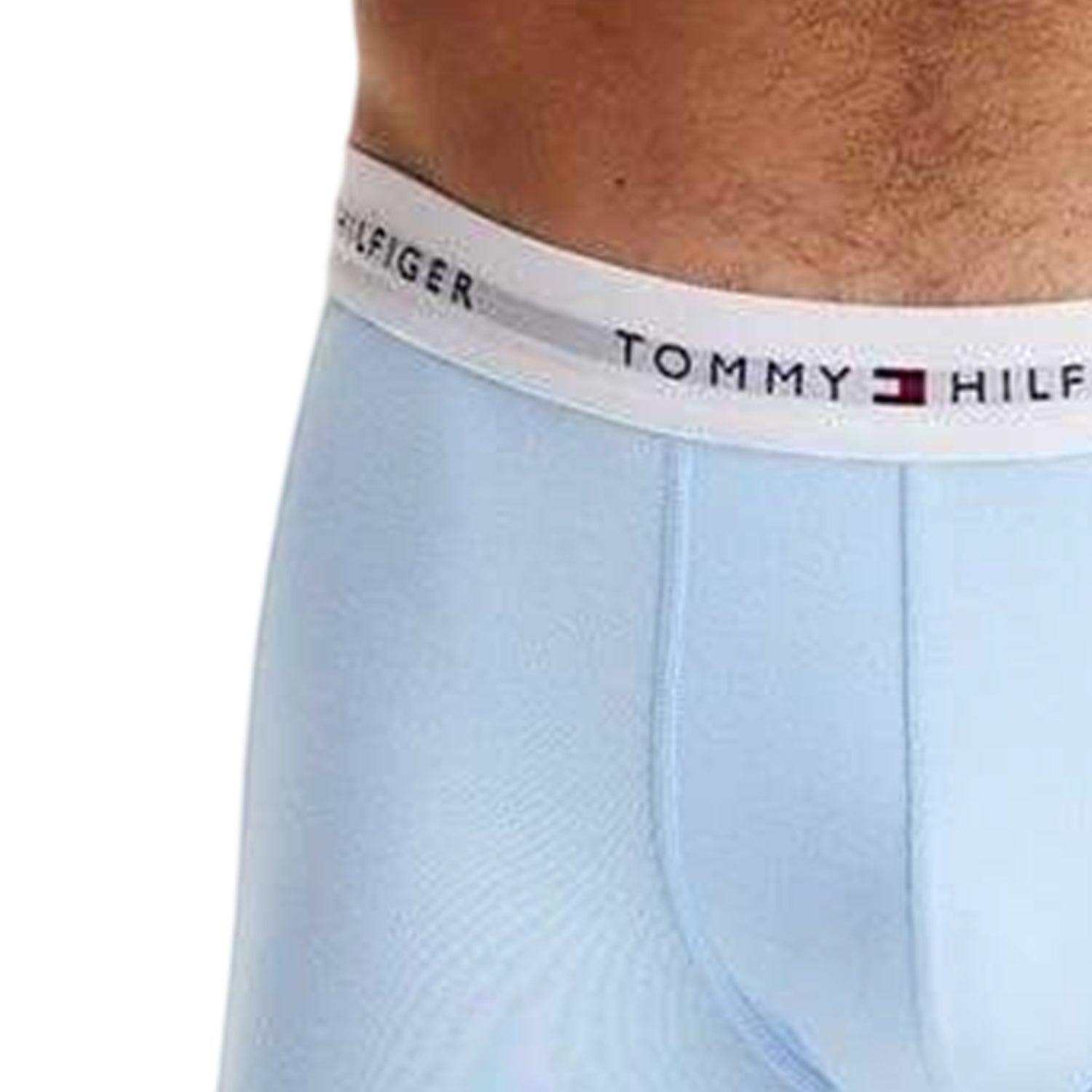 Sky Blue - Side - Tommy Hilfiger Mens Cotton Blend Classic Boxer Shorts (Pack of 3)