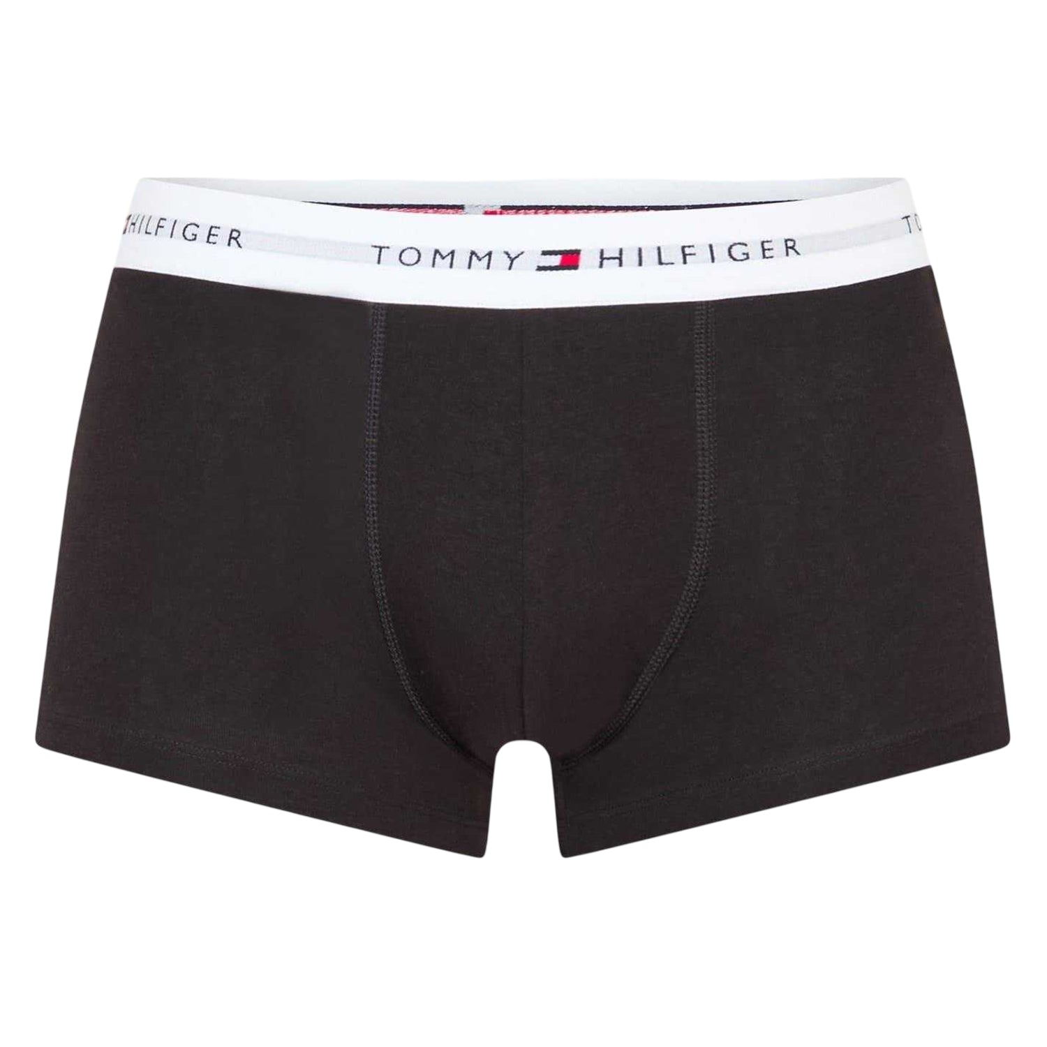 Black-White - Back - Tommy Hilfiger Mens Cotton Blend Classic Boxer Shorts (Pack of 3)