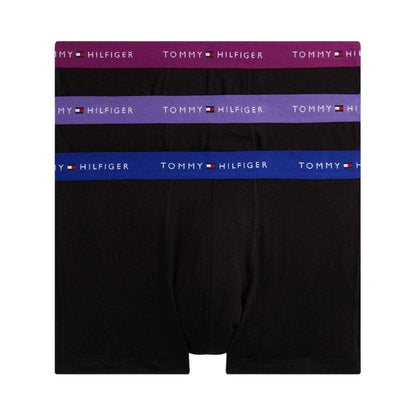 Sky-White-Red - Front - Tommy Hilfiger Mens Cotton Blend Classic Boxer Shorts (Pack of 3)