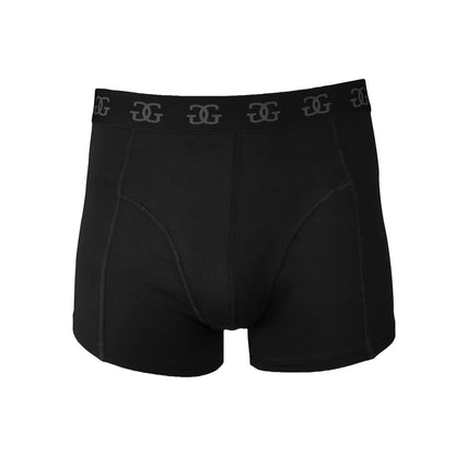 Black - Back - Giorgio Mens Cotton Blend Boxer Shorts (Pack of 5)