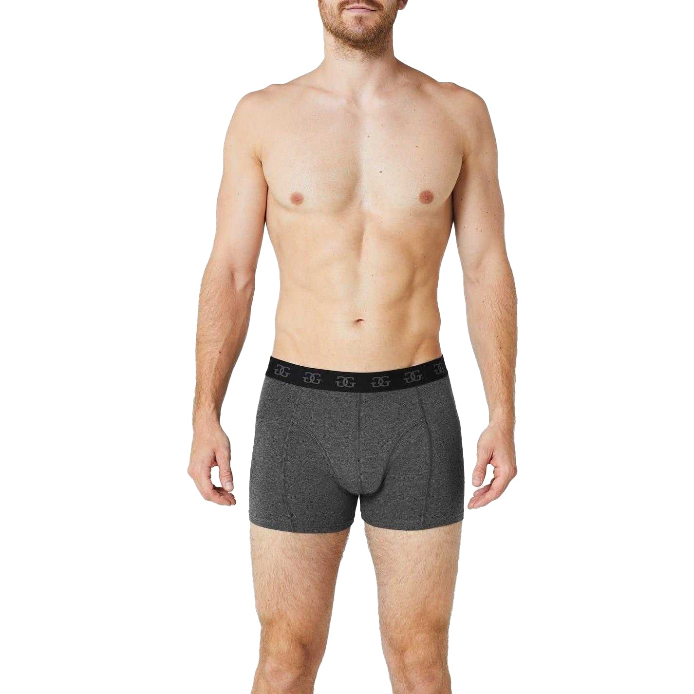 Core Black - Back - Giorgio Mens Cotton Blend Boxer Shorts (Pack of 5)