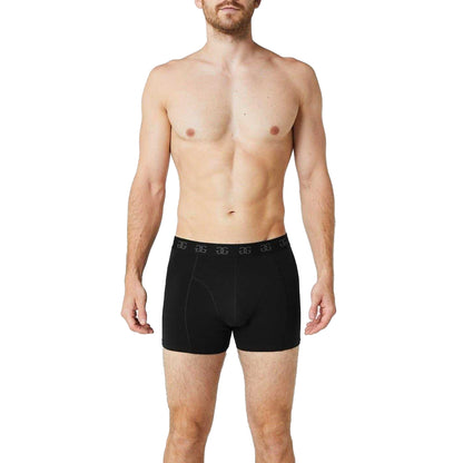 Core Black - Side - Giorgio Mens Cotton Blend Boxer Shorts (Pack of 5)