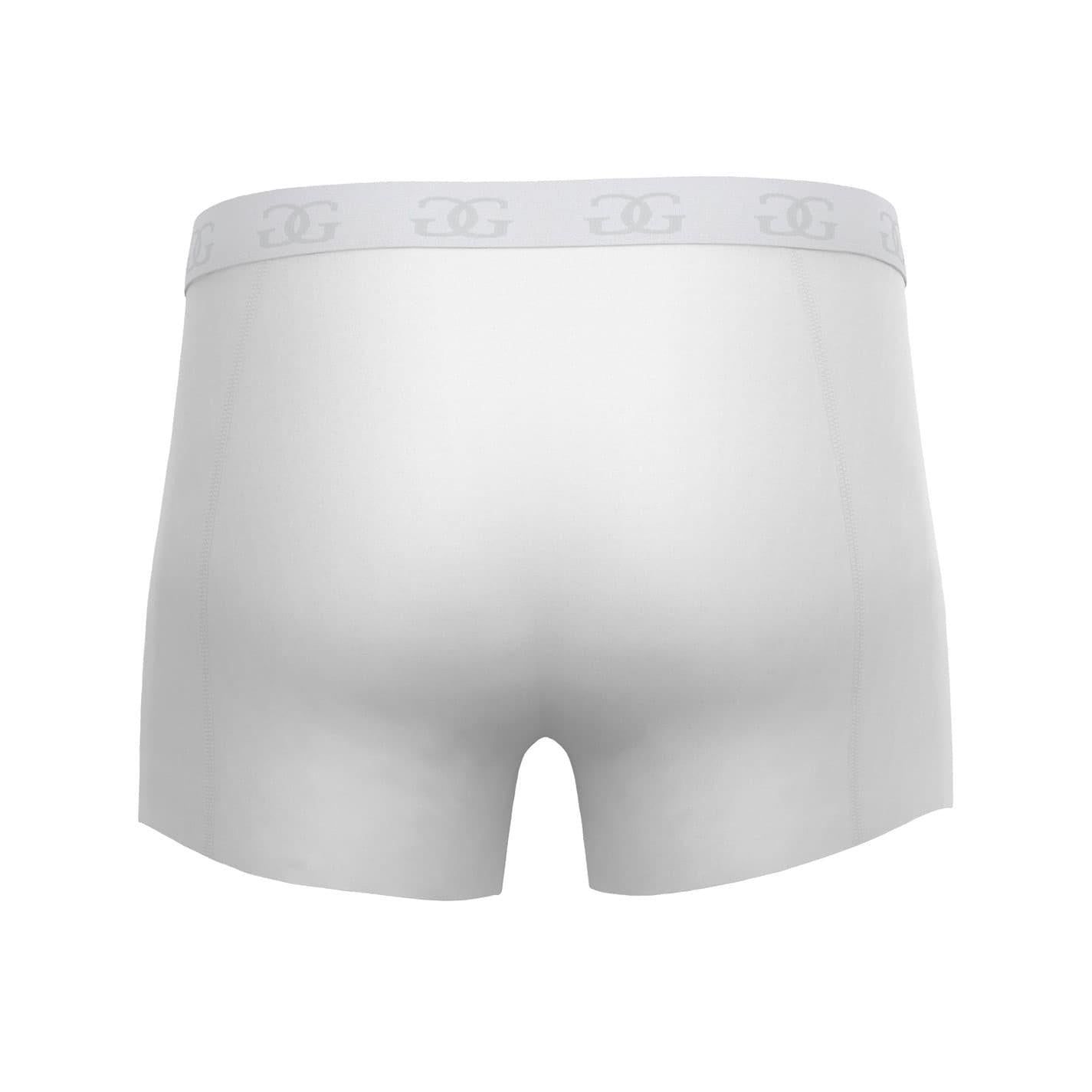 White - Side - Giorgio Mens Cotton Blend Boxer Shorts (Pack of 5)
