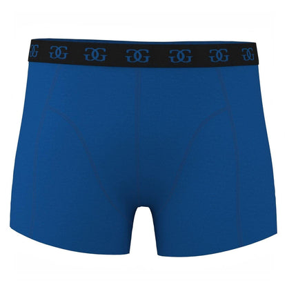 Blue-Burgundy-Green - Back - Giorgio Mens Cotton Blend Boxer Shorts (Pack of 5)
