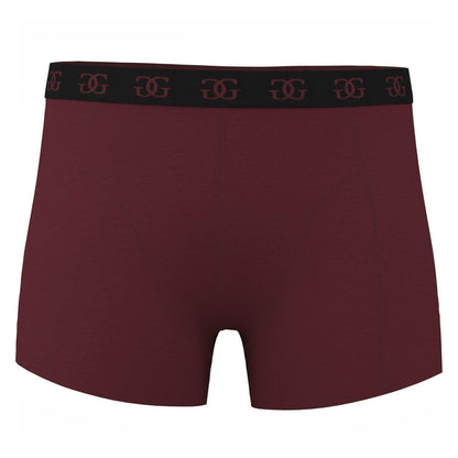 Blue-Burgundy-Green - Side - Giorgio Mens Cotton Blend Boxer Shorts (Pack of 5)