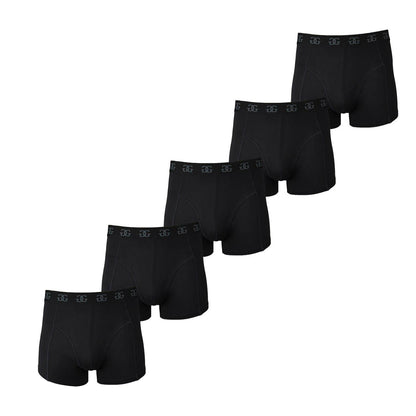 Black - Front - Giorgio Mens Cotton Blend Boxer Shorts (Pack of 5)