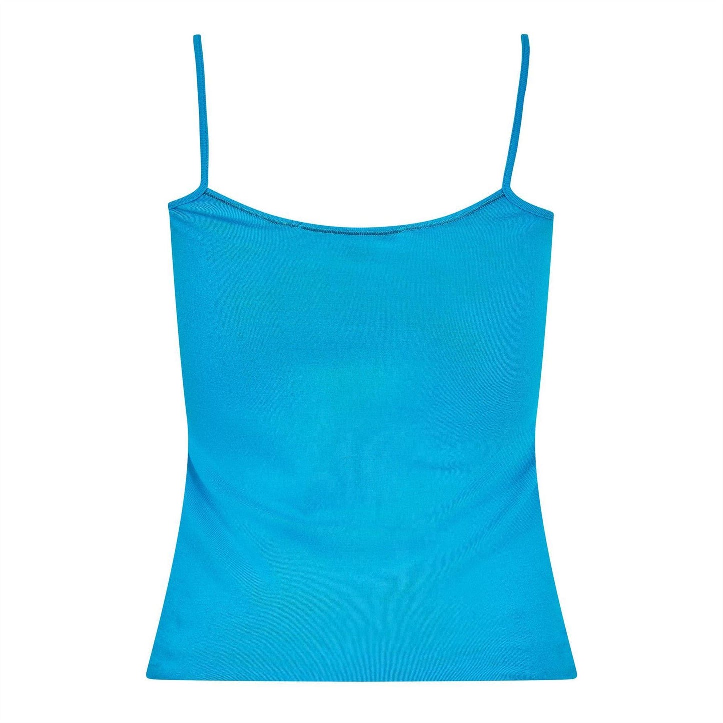 Blue - Back - Puma Womens-Ladies Ribbed V Neck Vest Top
