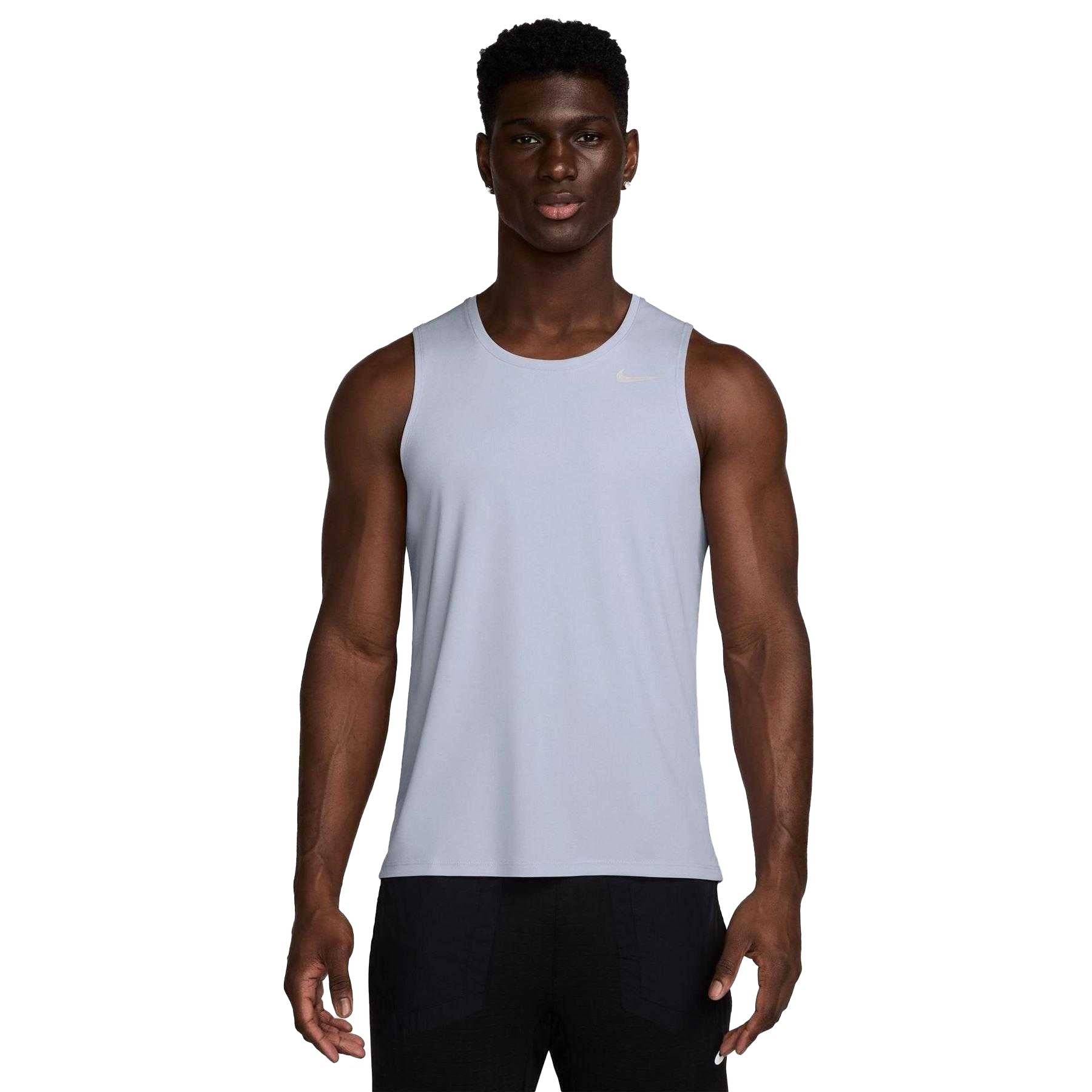 Ghost - Front - Nike Mens Miler Lightweight Running Tank Top