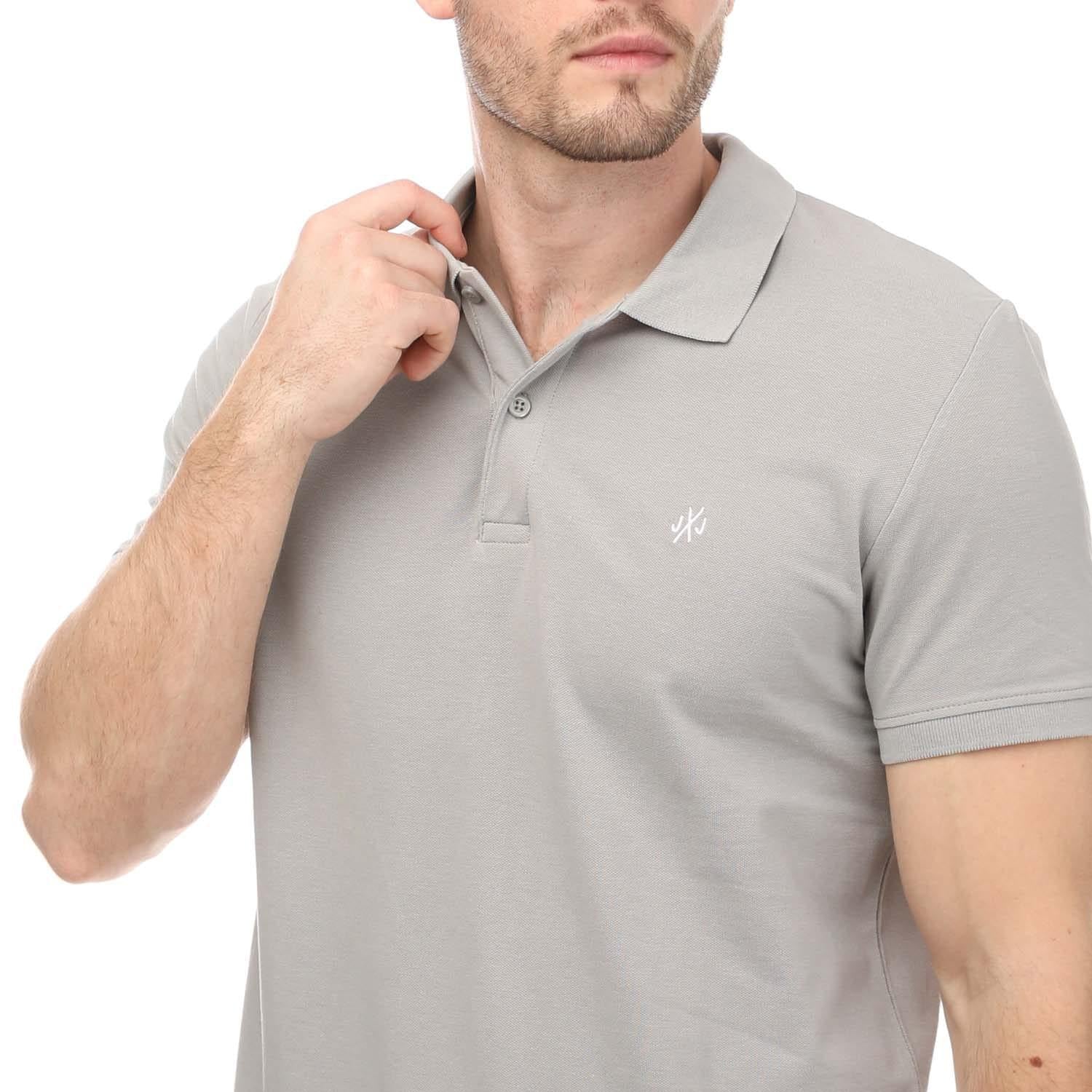 Black-Grey-White - Lifestyle - Jack And Jones Mens Polo Shirt (Pack of 3)