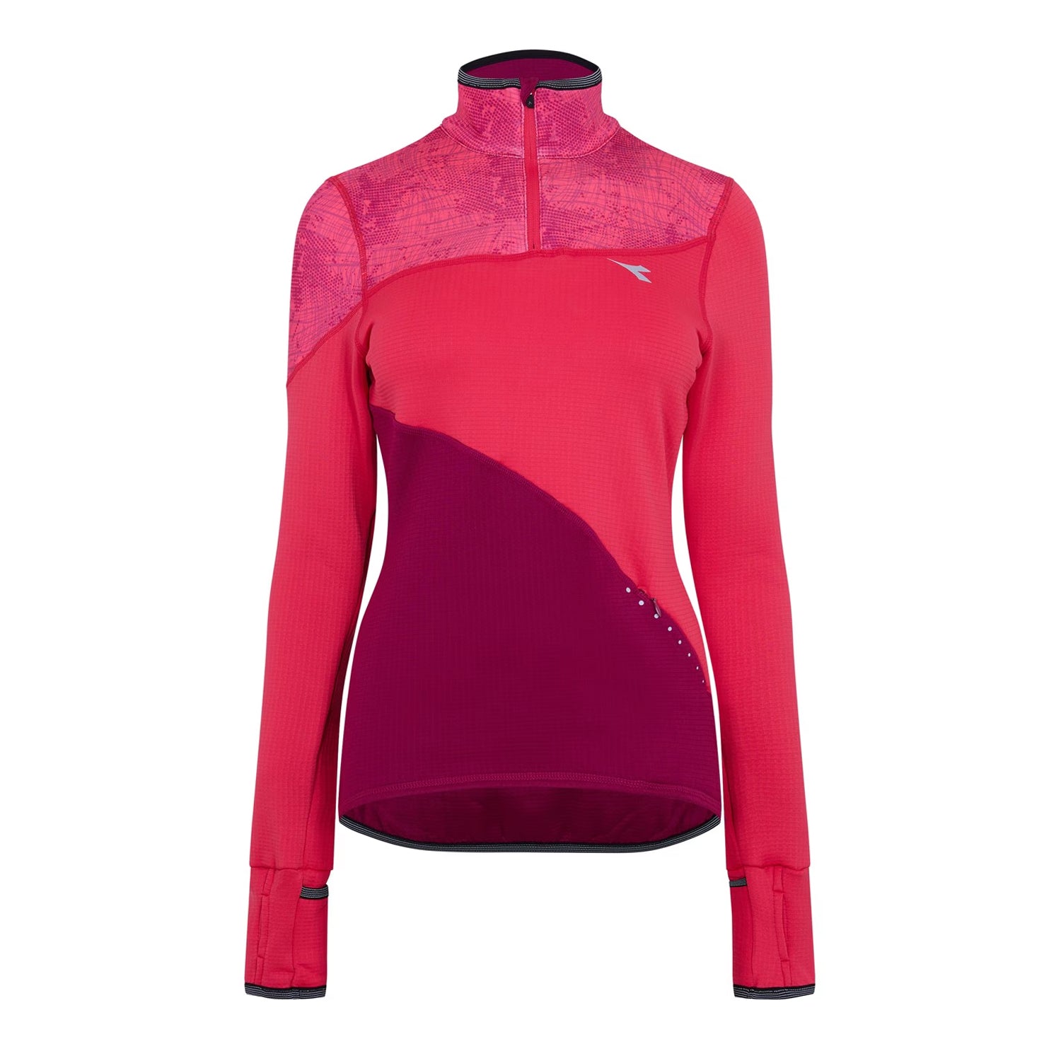 Red - Front - Diadora Womens-Ladies Performance T-Shirt