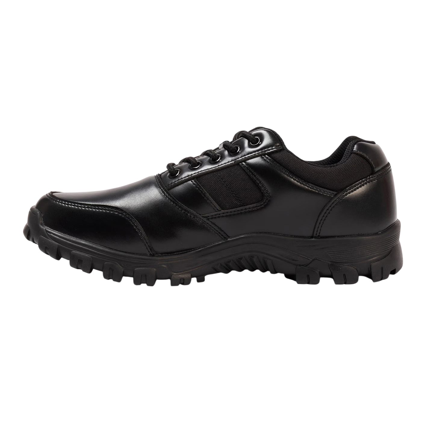 Black - Lifestyle - Giorgio Mens Logo Leather Shoes