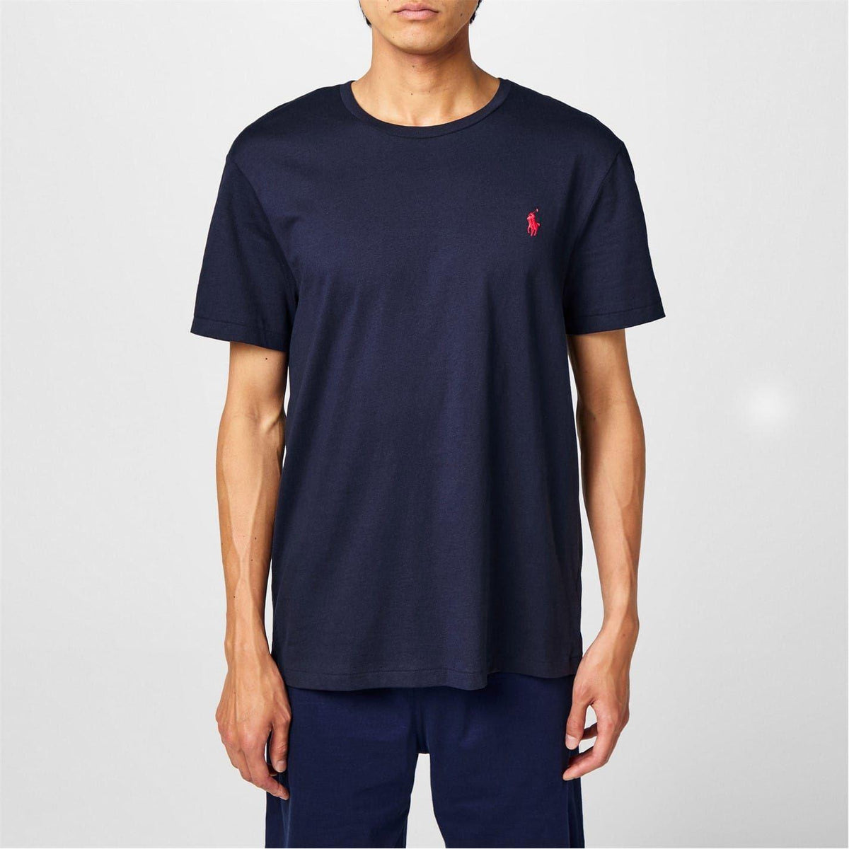 Ink Blue - Front - Ralph Lauren Mens Custom Regular T-Shirt