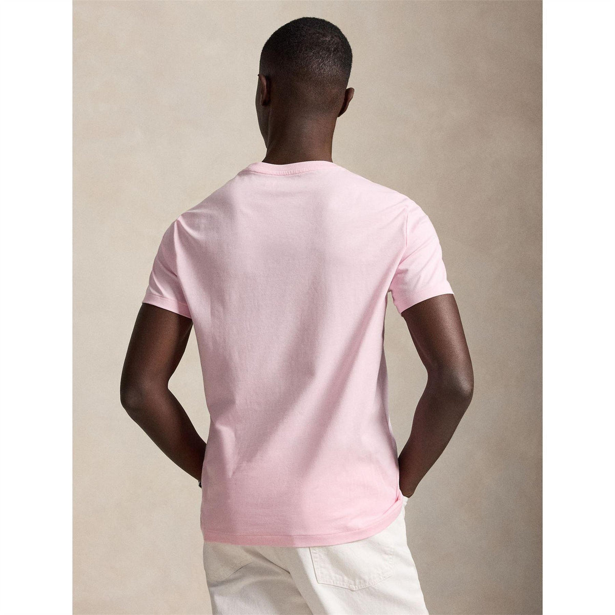 Pink - Side - Ralph Lauren Mens Custom Regular T-Shirt