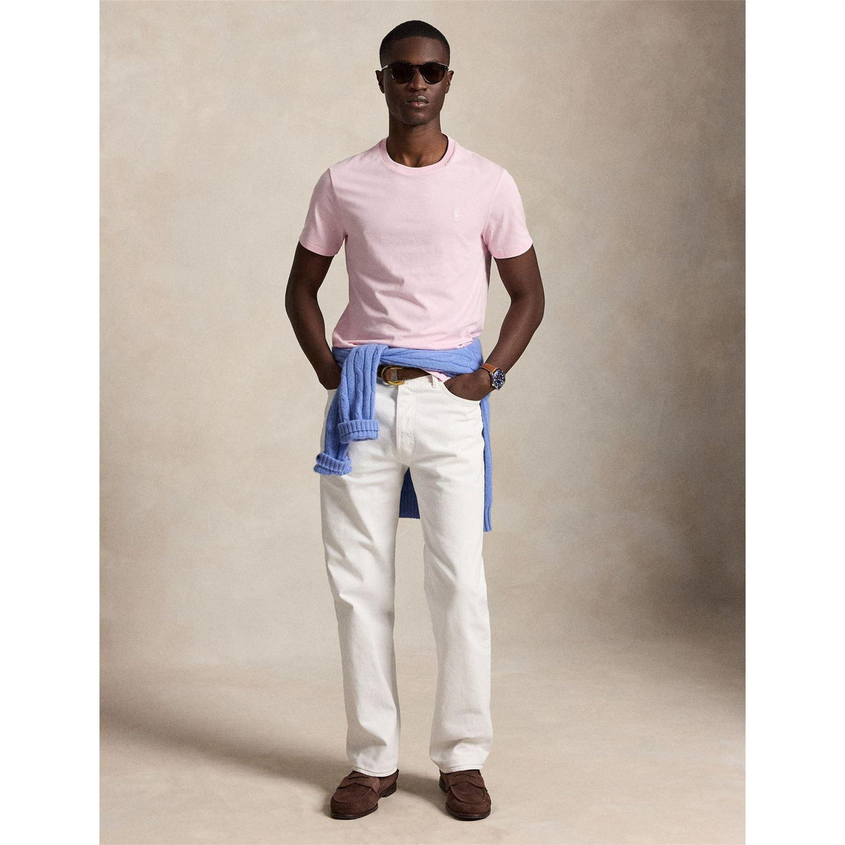 Pink - Pack Shot - Ralph Lauren Mens Custom Regular T-Shirt