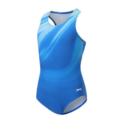 Vibrant - Side - Slazenger Girls Xtra Life Racerback One Piece Swimsuit
