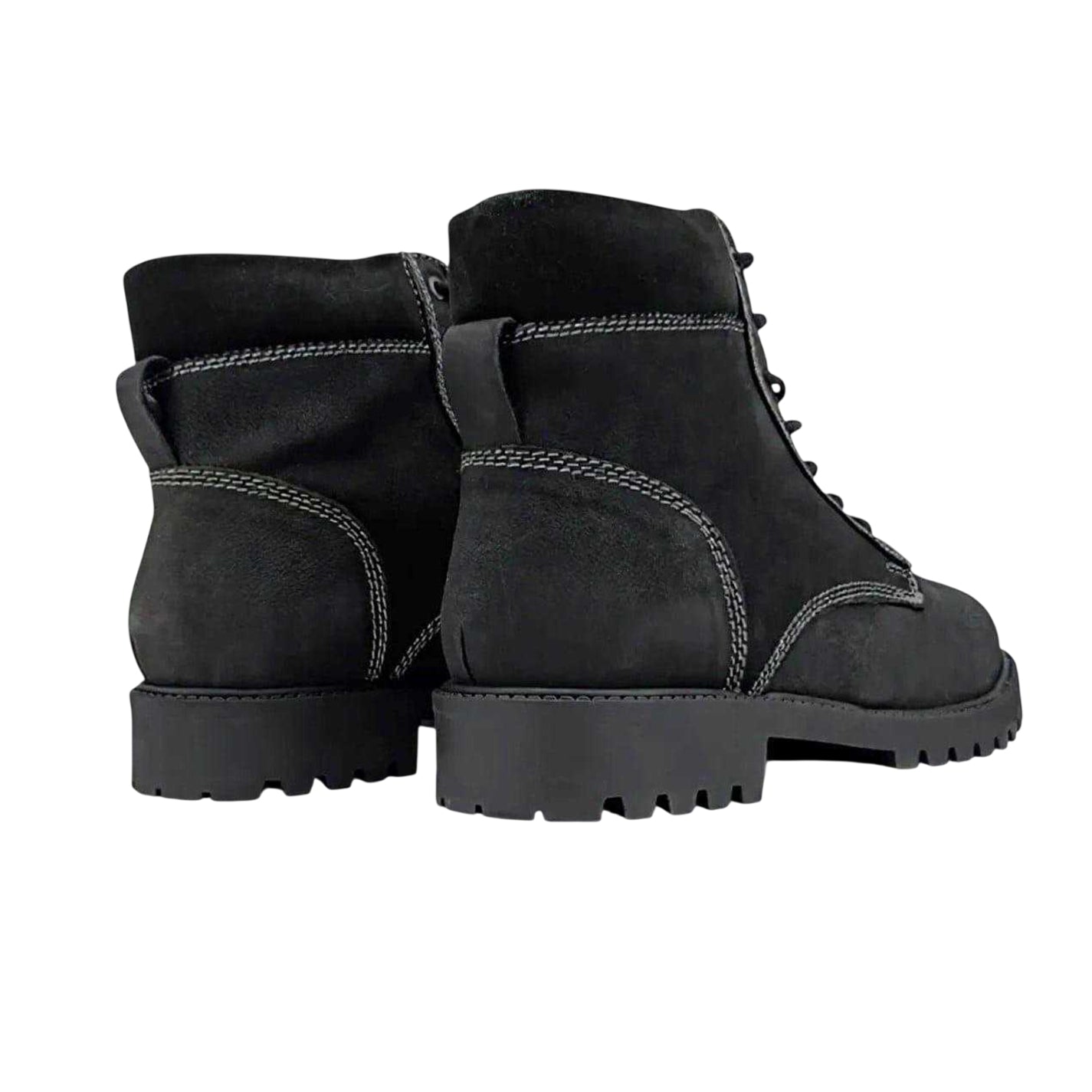 Black - Back - Firetrap Mens Rascart Leather Boots