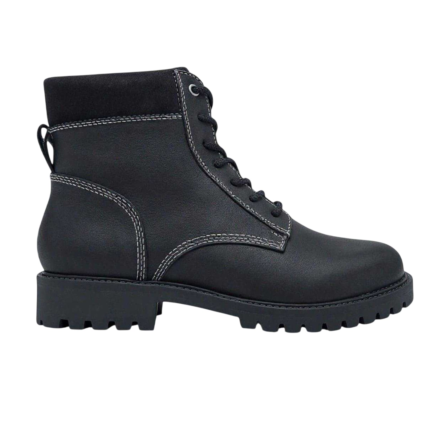 Black - Front - Firetrap Mens Rascart Leather Boots