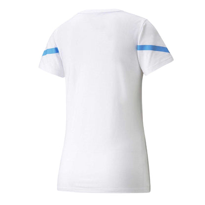 White-Blue - Back - Manchester City FC Womens-Ladies Puma Training Jersey