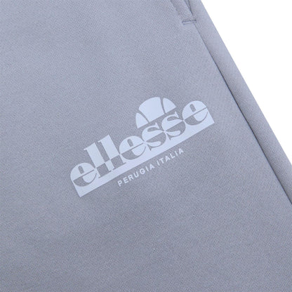 Light Grey - Side - Ellesse Mens Fleece Jogging Bottoms