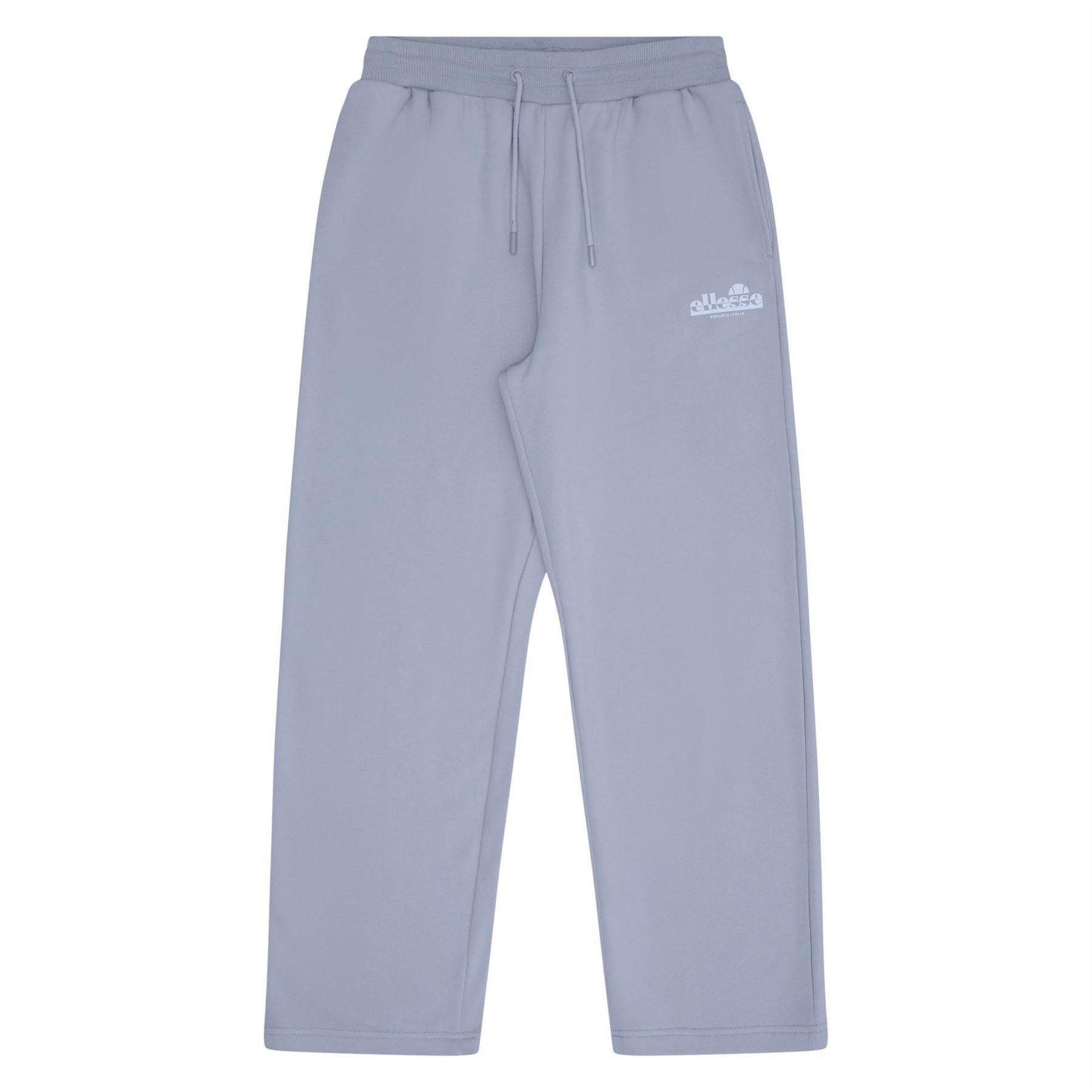 Light Grey - Front - Ellesse Mens Fleece Jogging Bottoms