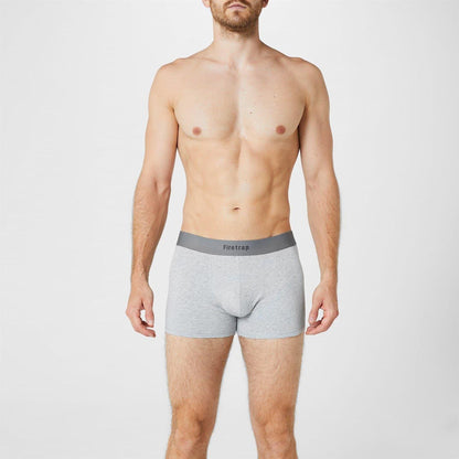 Grey-Grey Marl - Back - Firetrap Mens Logo Boxer Shorts (Pack of 2)