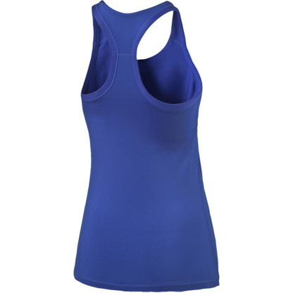 Blue - Back - Puma Womens-Ladies Essential Performance Racerback Gym Tank Top