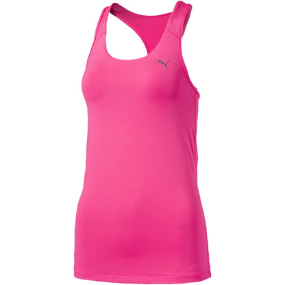 Pink - Front - Puma Womens-Ladies Essential Performance Racerback Gym Tank Top