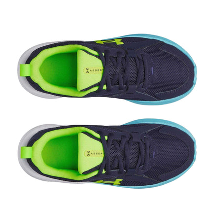 Blue-Green - Lifestyle - Under Armour Childrens-Kids Assert 11 Trainers