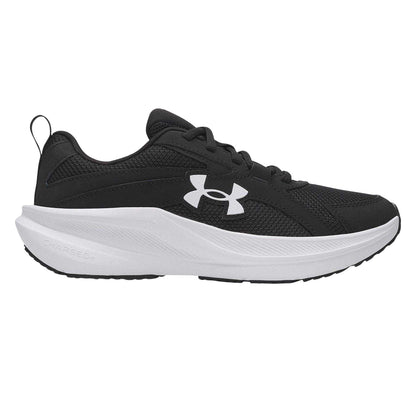 Black-White - Front - Under Armour Childrens-Kids Assert 11 Trainers