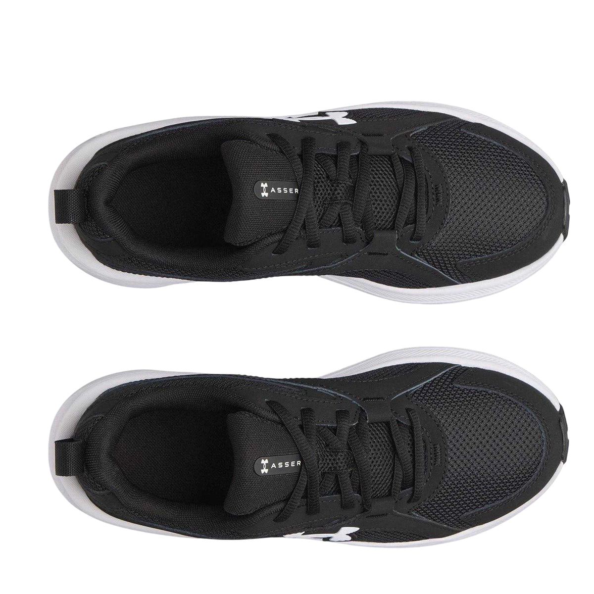 Black-White - Lifestyle - Under Armour Childrens-Kids Assert 11 Trainers