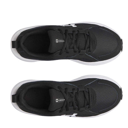 Black-White - Lifestyle - Under Armour Childrens-Kids Assert 11 Trainers