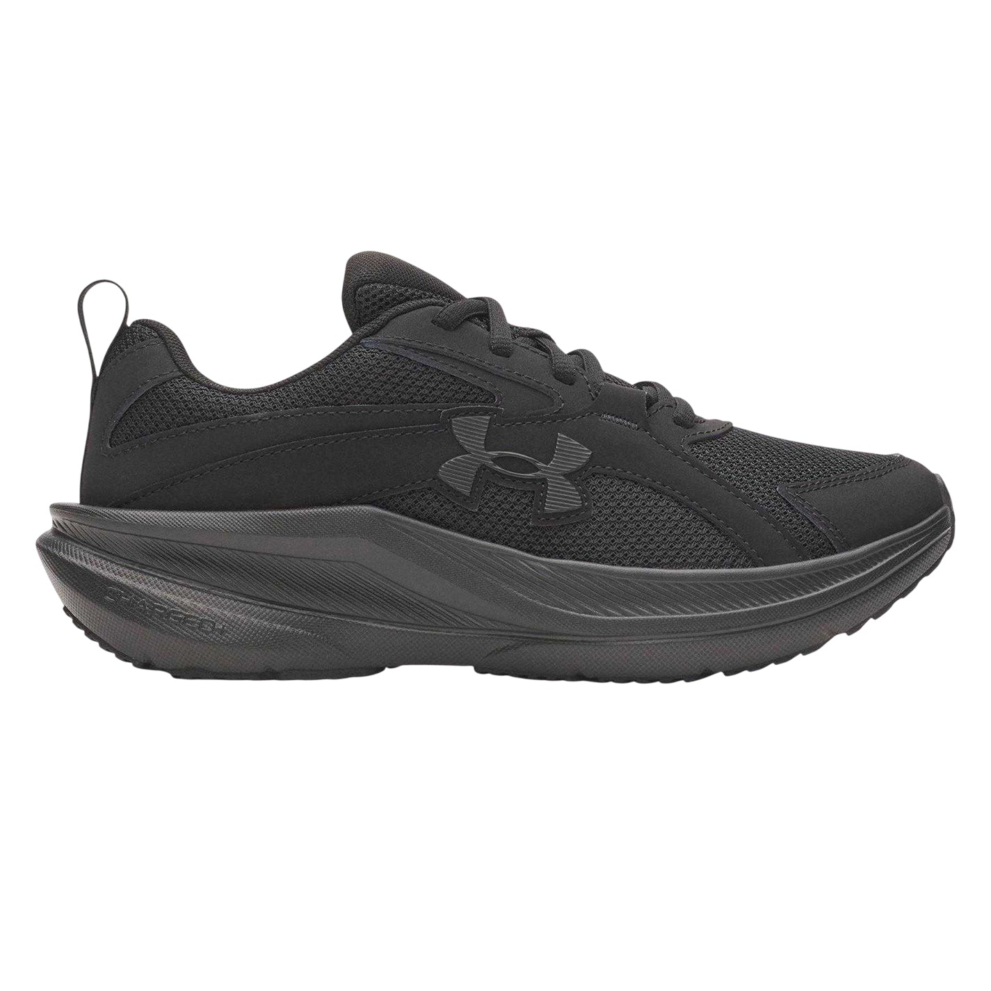 Black - Front - Under Armour Childrens-Kids Assert 11 Trainers
