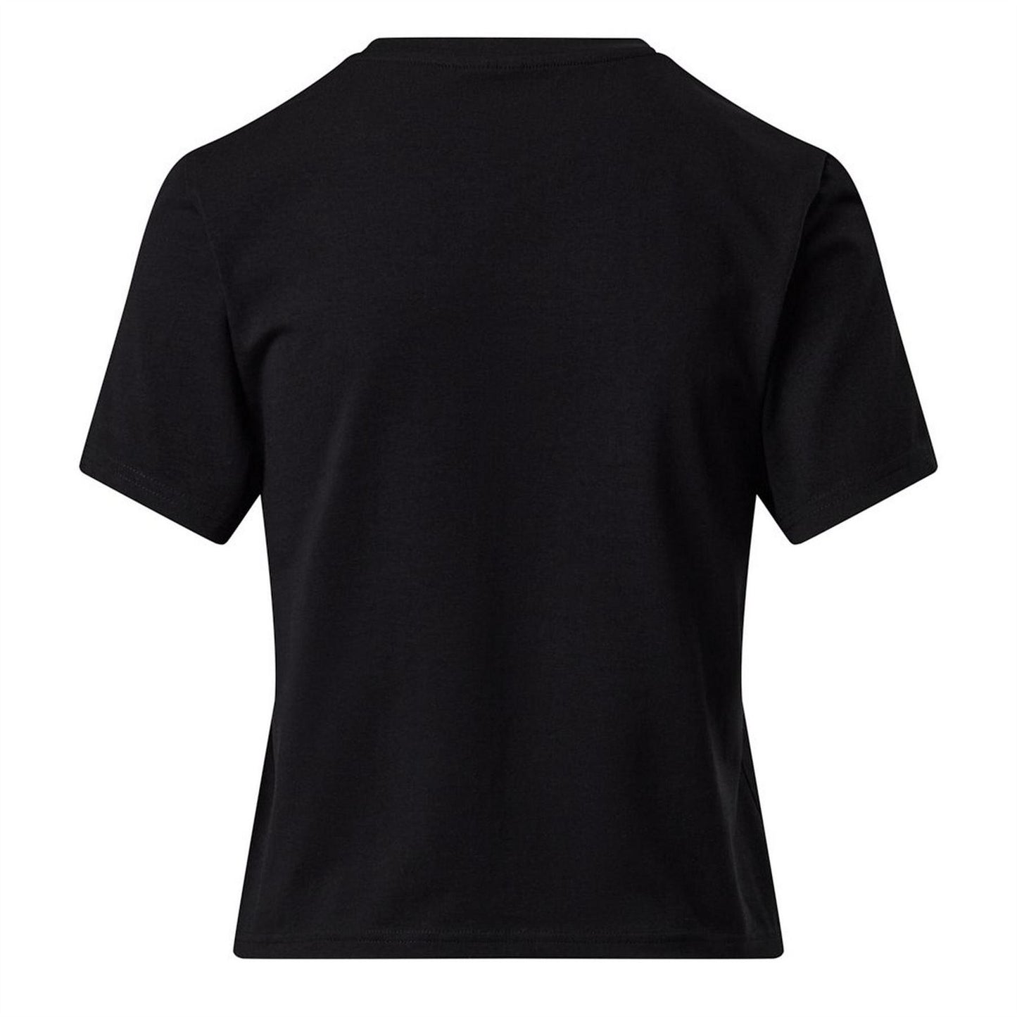 Black - Back - Gym King Womens-Ladies Victory Capped Sleeved Crop T-Shirt