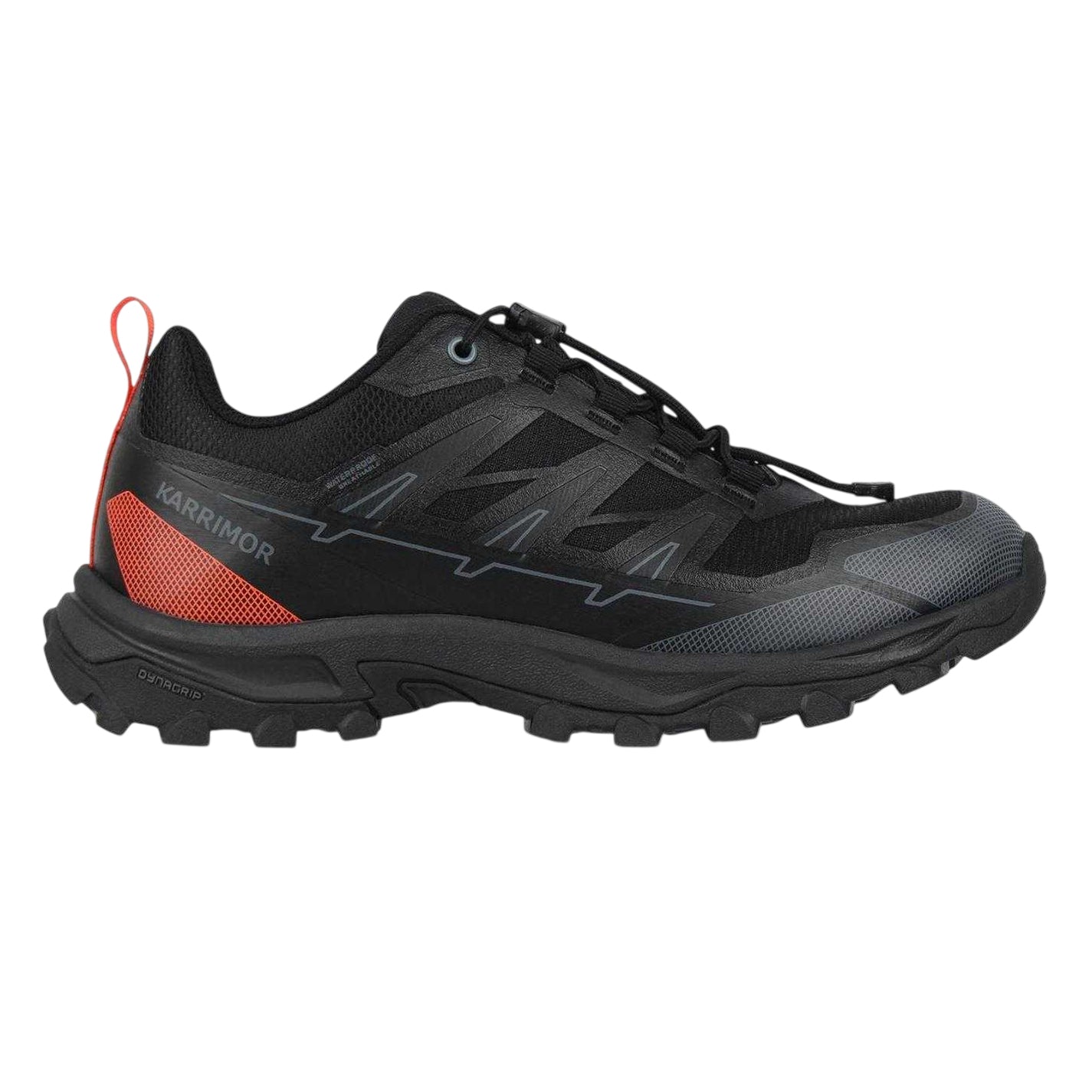 Black - Front - Karrimor Mens Waterproof Mesh Hiking Shoes
