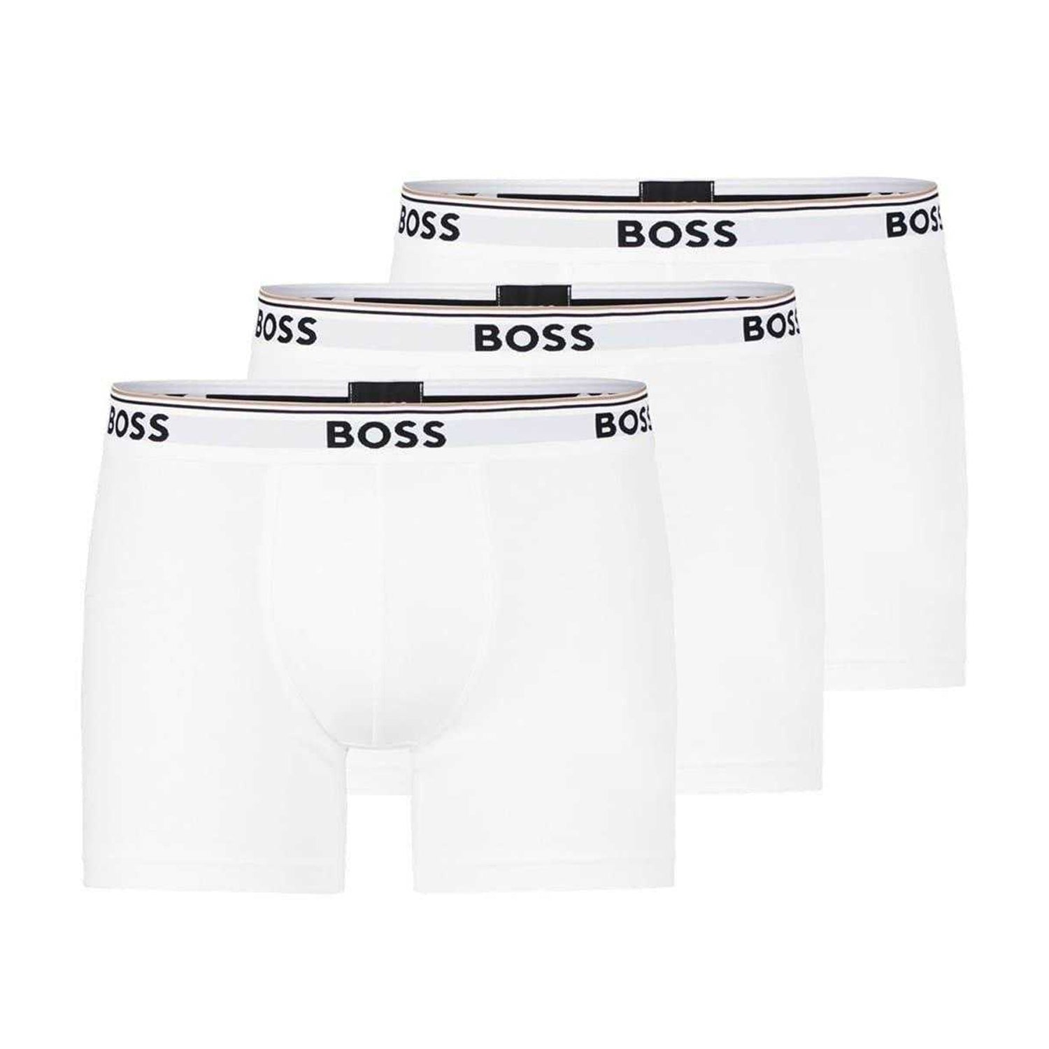 White - Front - Boss Mens Boxer Shorts (Pack of 3)