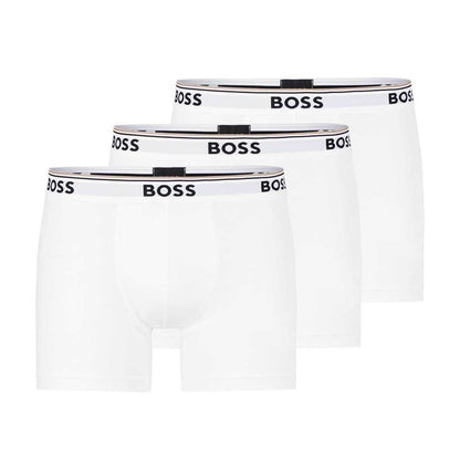 White - Front - Boss Mens Boxer Shorts (Pack of 3)