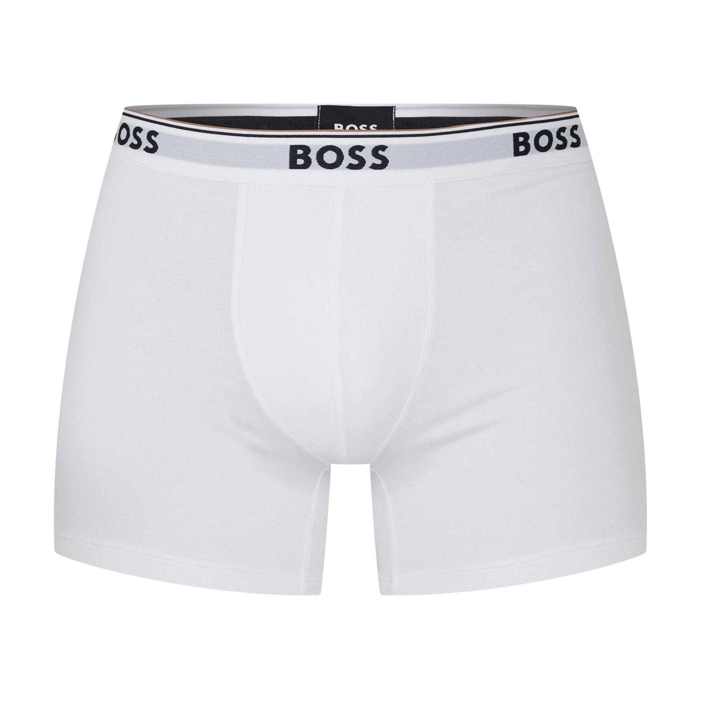 Black-White-Grey - Back - Boss Mens Boxer Shorts (Pack of 3)