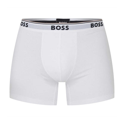 Black-White-Grey - Back - Boss Mens Boxer Shorts (Pack of 3)