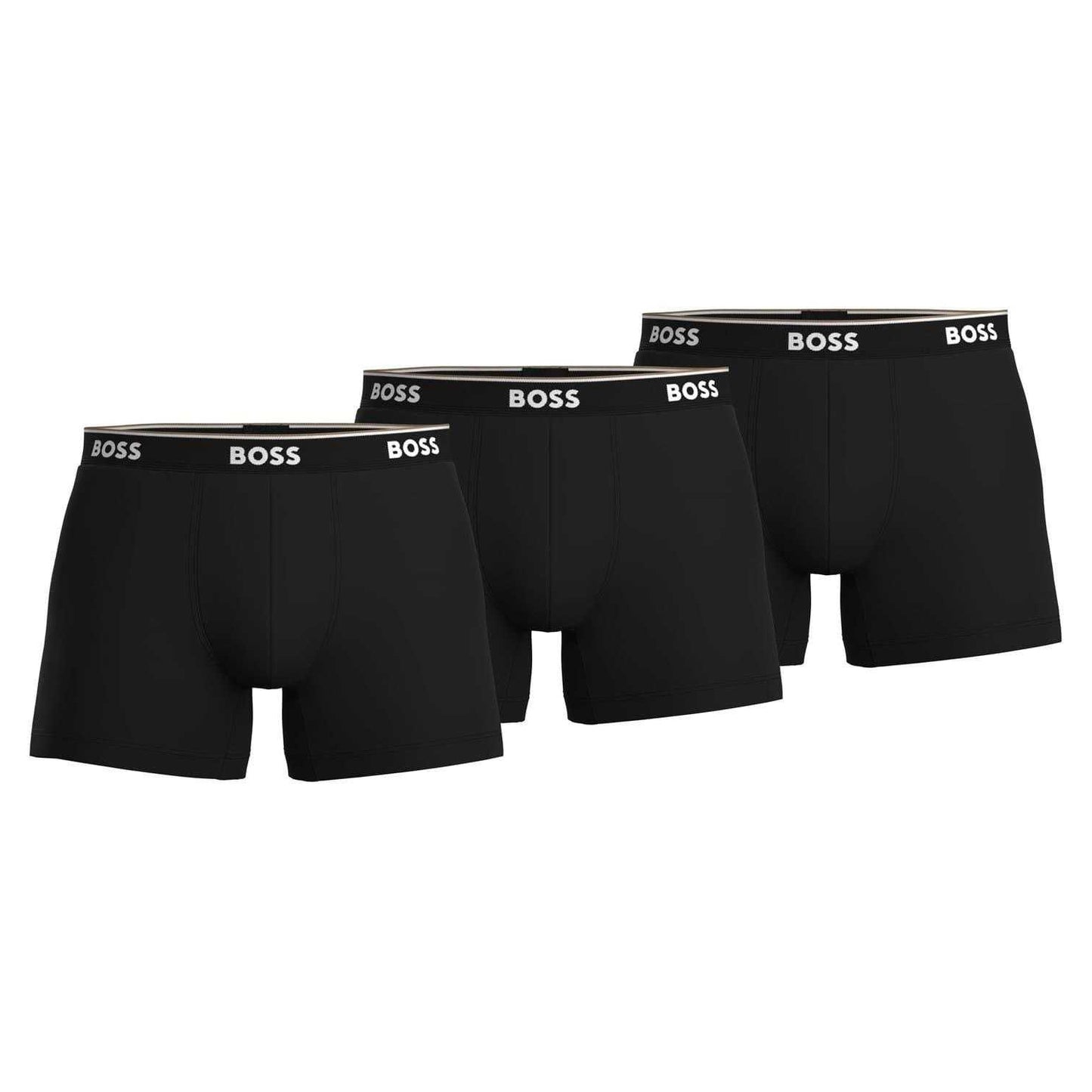 Black - Front - Boss Mens Boxer Shorts (Pack of 3)