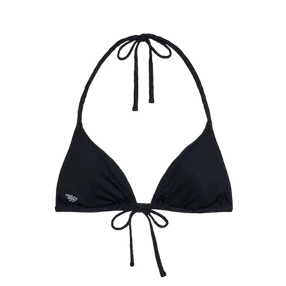 Black - Back - Chelsea Peers Womens-Ladies Twist Triangle Shell Bikini Top