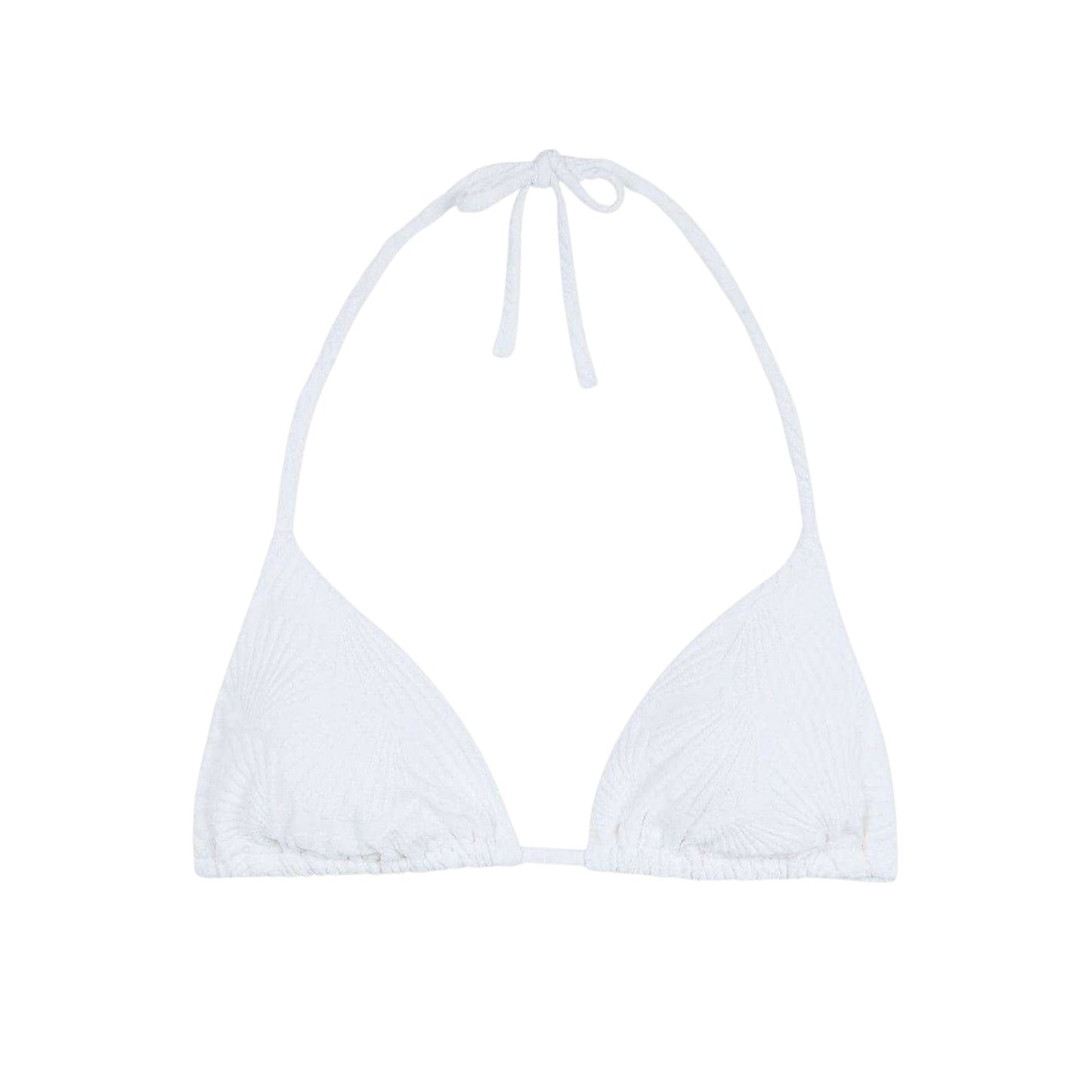 White - Front - Chelsea Peers Womens-Ladies Twist Triangle Shell Bikini Top