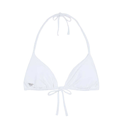 White - Back - Chelsea Peers Womens-Ladies Twist Triangle Shell Bikini Top