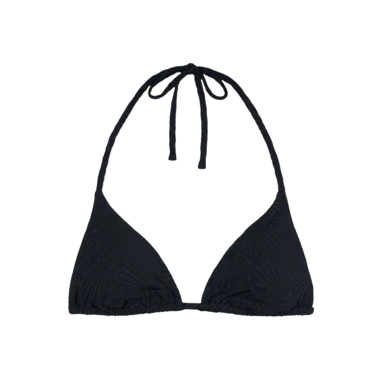 Black - Front - Chelsea Peers Womens-Ladies Twist Triangle Shell Bikini Top