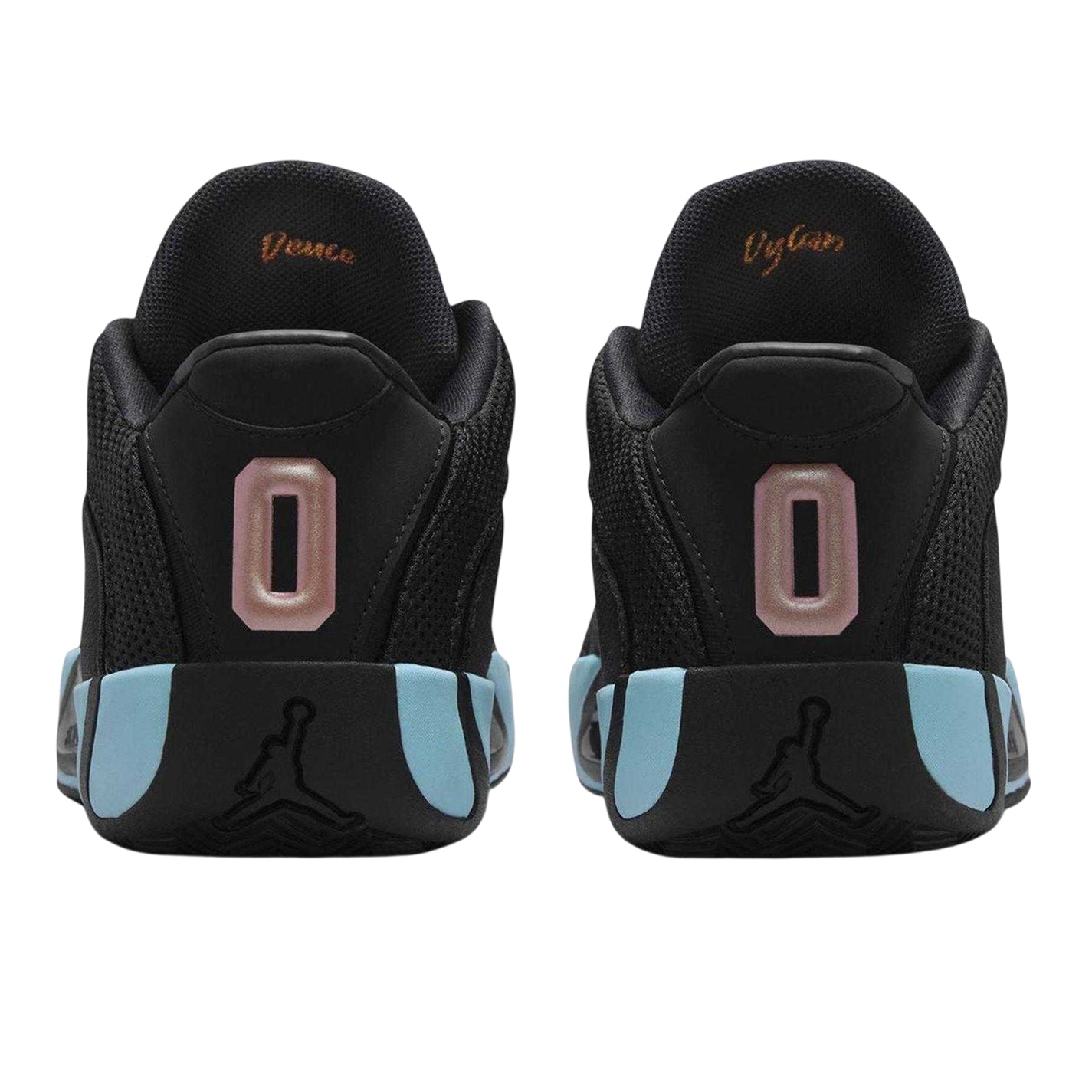 Black-Blue - Back - Nike Childrens-Kids Air Jordan Tatum 4 Logo Basketball Shoes