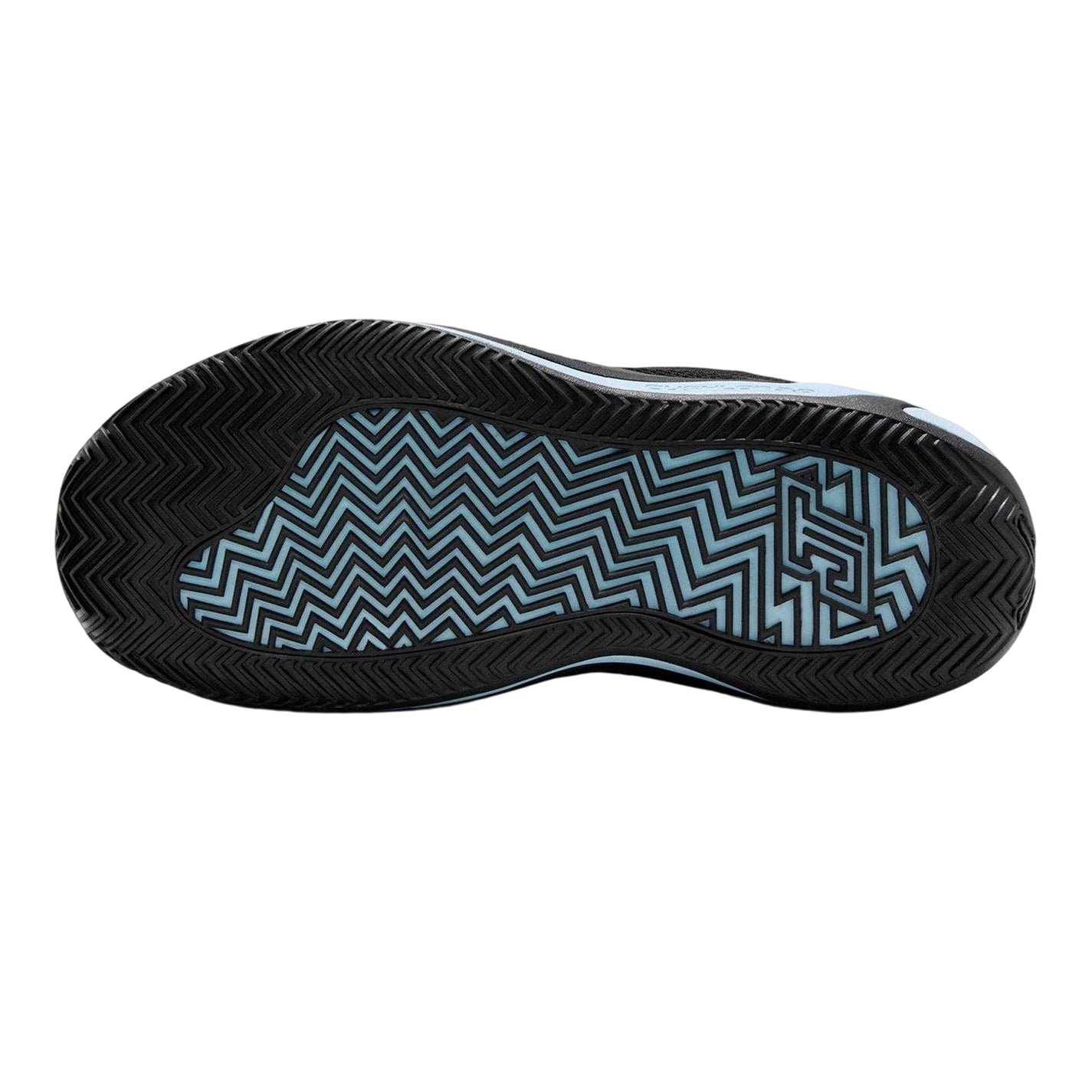 Black-Blue - Side - Nike Childrens-Kids Air Jordan Tatum 4 Logo Basketball Shoes
