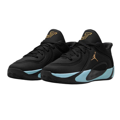 Black-Blue - Pack Shot - Nike Childrens-Kids Air Jordan Tatum 4 Logo Basketball Shoes