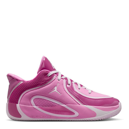Rose - Front - Nike Childrens-Kids Air Jordan Tatum 4 Logo Basketball Shoes