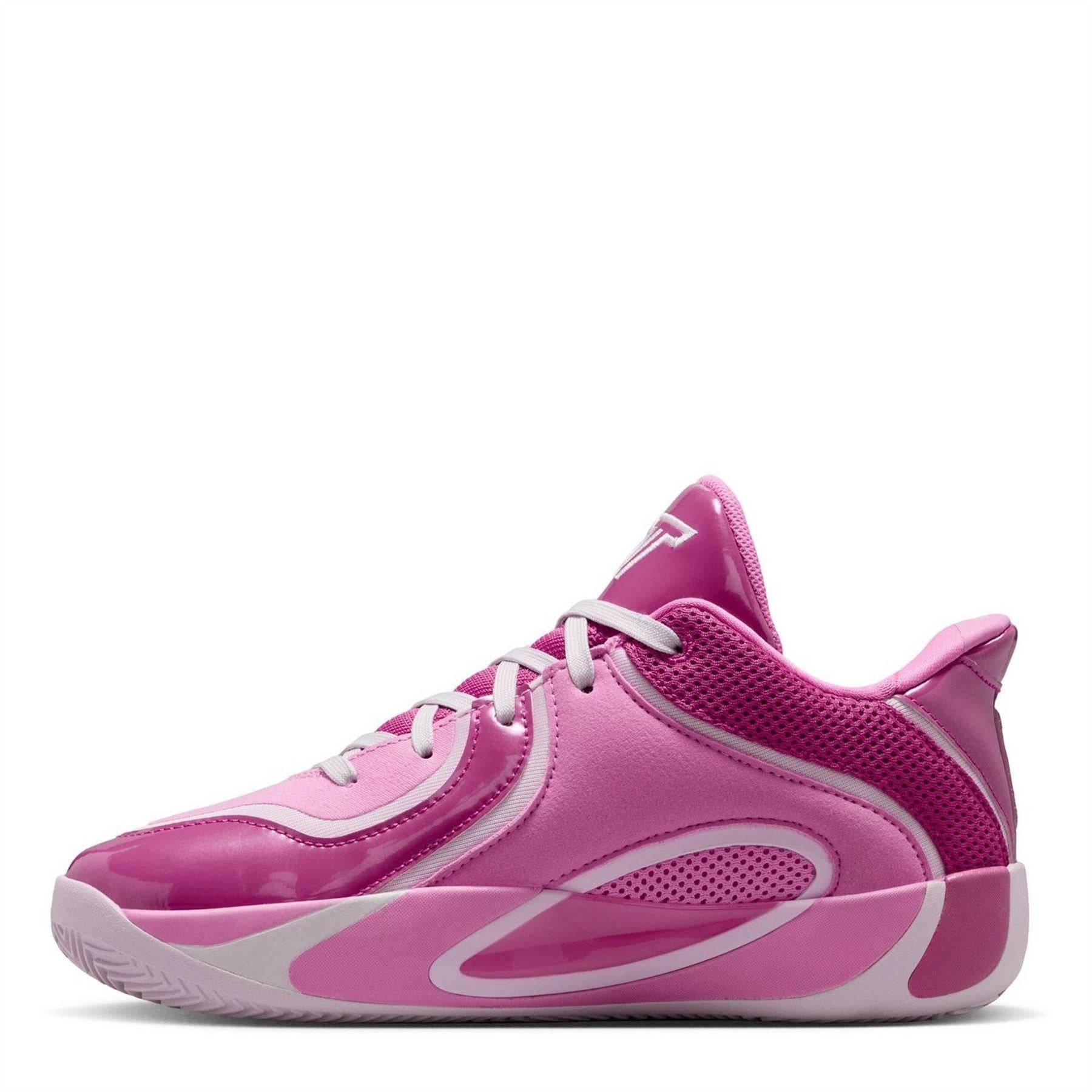 Rose - Back - Nike Childrens-Kids Air Jordan Tatum 4 Logo Basketball Shoes