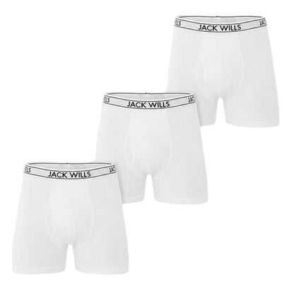 White - Front - Jack Wills Mens Boxer Shorts (Pack of 3)